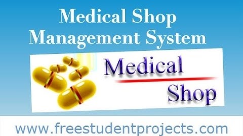 Medical Shop Management System