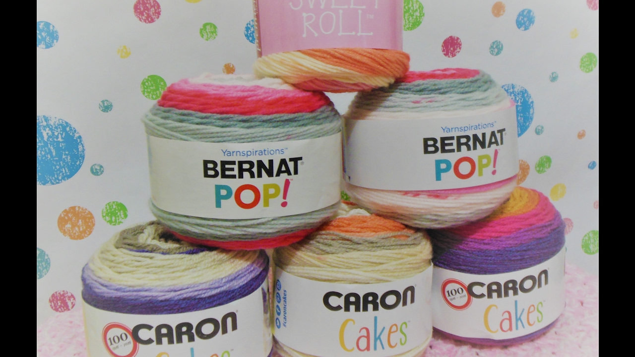 caron-cakes-bernat-pop-premier-sweet-roll-yarn-review-youtube