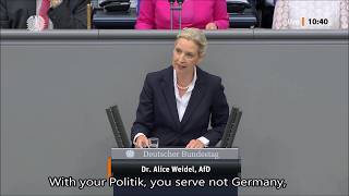 Alice Weidel, July 9, 2026, Industry, Budget, Free Speech