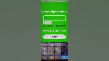 Guessing Game in Android Studio ! Source Code : Description
