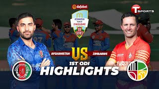 Highlights | Zimbabwe vs Afghanistan | 1st ODI | T Sports screenshot 4