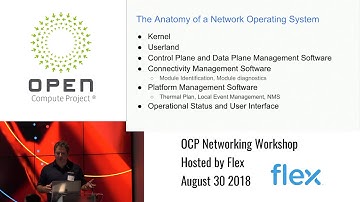 OCP Networking Workshop @ Flex - ONL Overview: August 4th, 2018