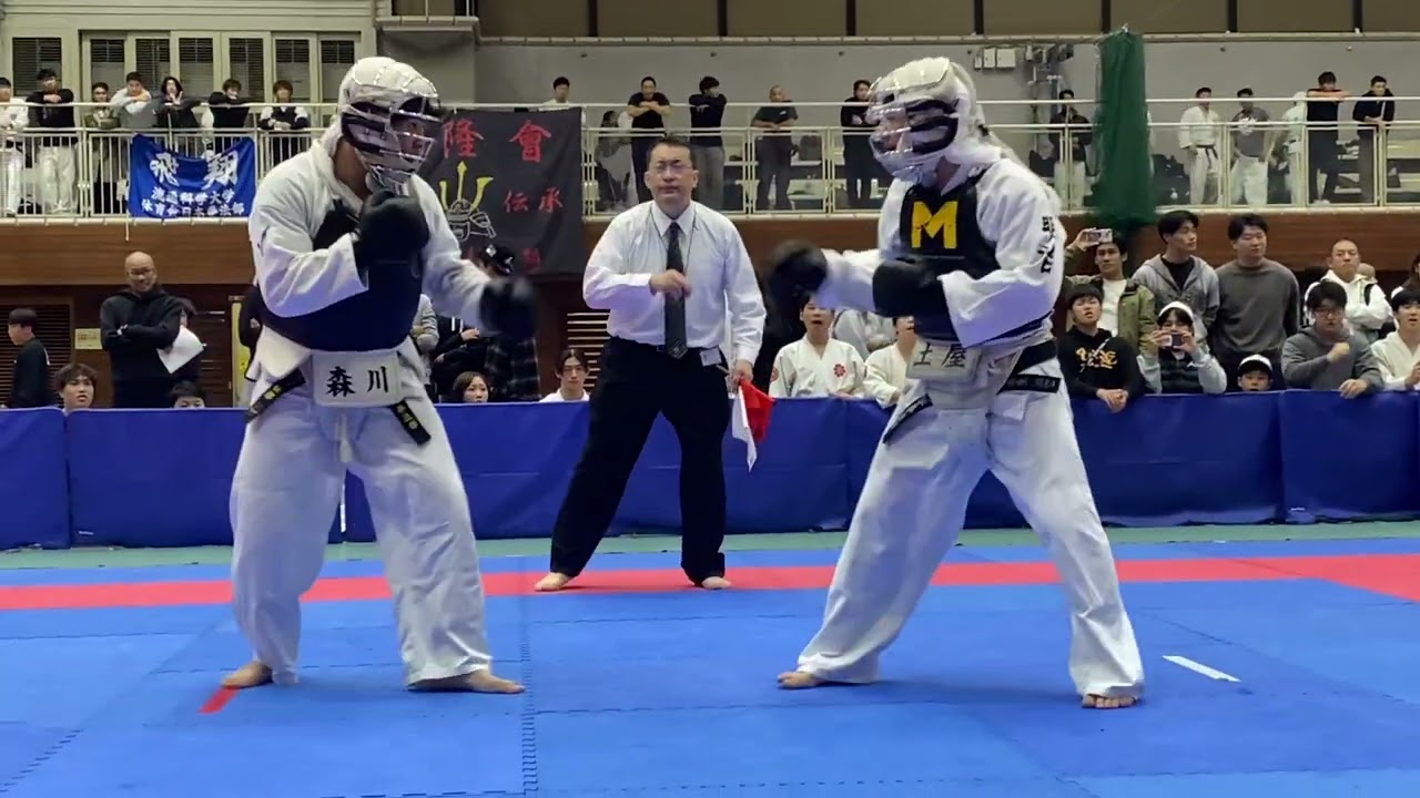 2025_日本拳法ｼﾞｬﾊﾟﾝｵｰﾌﾟﾝ準決勝 森川征那vs土屋泰生 1/5:先鋒 ※洪游會本部vs三密会