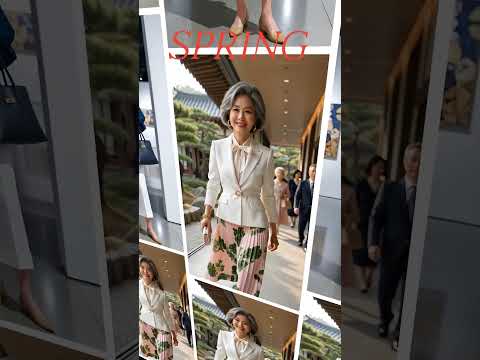 50대. 60대 패션. 현대적인 한옥에서 피어나는 콰이어트 럭셔리의 정수. 시니어 패션 인생 | 멋진 제2의 인생을 위한 스타일 가이드 #5060여성의류 #봄코디
