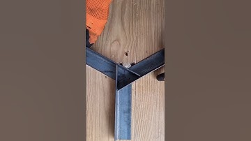 A rarely discussed professional technique of old welders, connecting three angle irons. #weld #trick