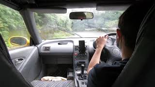 real Life Initial D Tsubaki Line downhill  Honda Beat Onboard