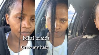 3 Months Old Mini Braids On Natural Hair Re-Doing My 3 Month Old Mini Braids .
