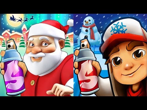 Subway Surfers - Don't be tricked by their cuteness! Santa Guard and Rudolf  Dog are still aiming to ruin your next high score! 👀