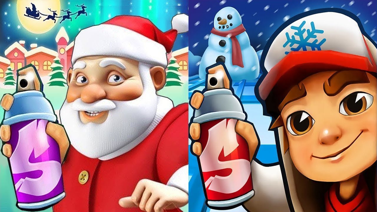 Subway Surfers - Don't be tricked by their cuteness! Santa Guard and Rudolf  Dog are still aiming to ruin your next high score! 👀