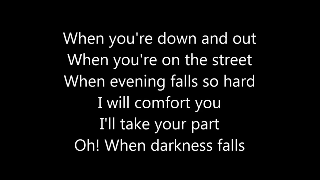 Bridge Over Troubled Water Karaoke