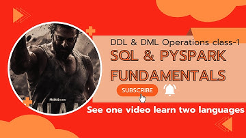 Sub-Languages of SQL & PYSPARK (DDL, DML, DQL, TCL & DCL commands) Part-1