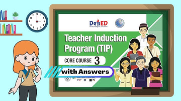 TECHERS INDUCTION PROGRAM COURSE 3 MODULE WITH ANSWERS | SCHOOL