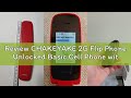 Review CHAKEYAKE 2G Flip Phone Unlocked Basic Cell Phone with Large Icon Easy to Use Mobile Phone fo