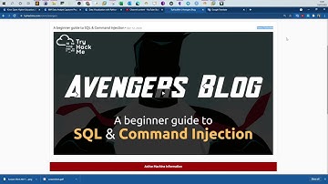 Demonstrating SQL and Command Injection | TryHackMe Avengers Blog