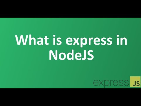 Video: Wat is express NodeJs?