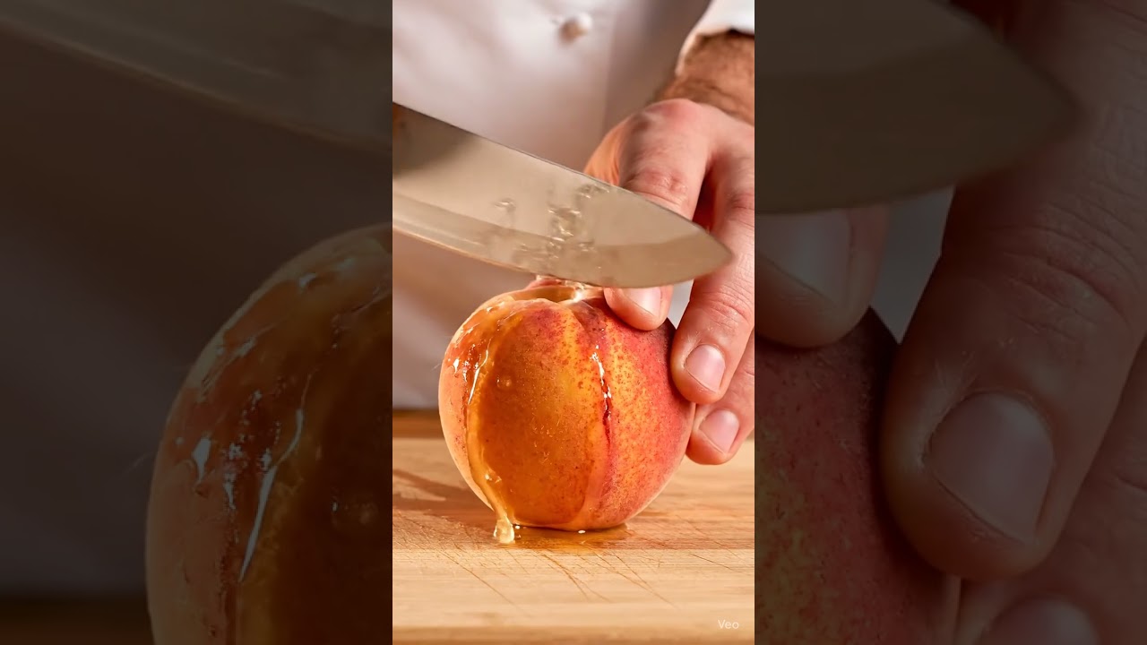 The Enchanted Peach?! Hidden Crystal Heart Inside! 🍑✨💎 