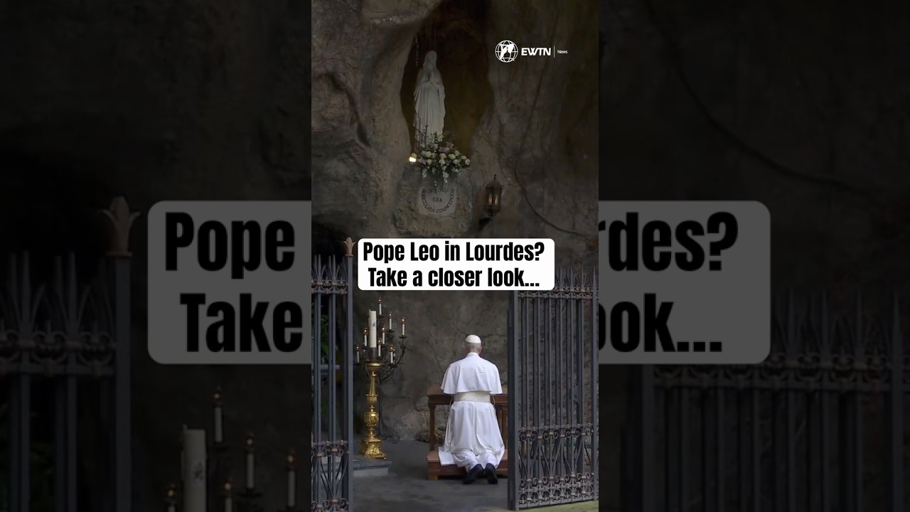 Pope Leo visits the Lourdes Grotto in the Vatican Gardens to Greet the Sick