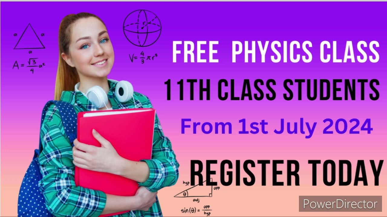 FREE PHYSICS CLASS  STARTING 1st Jul 24 11th Class CBSE LEVEL BY GURUJI ONLINE II SANJAY SIR