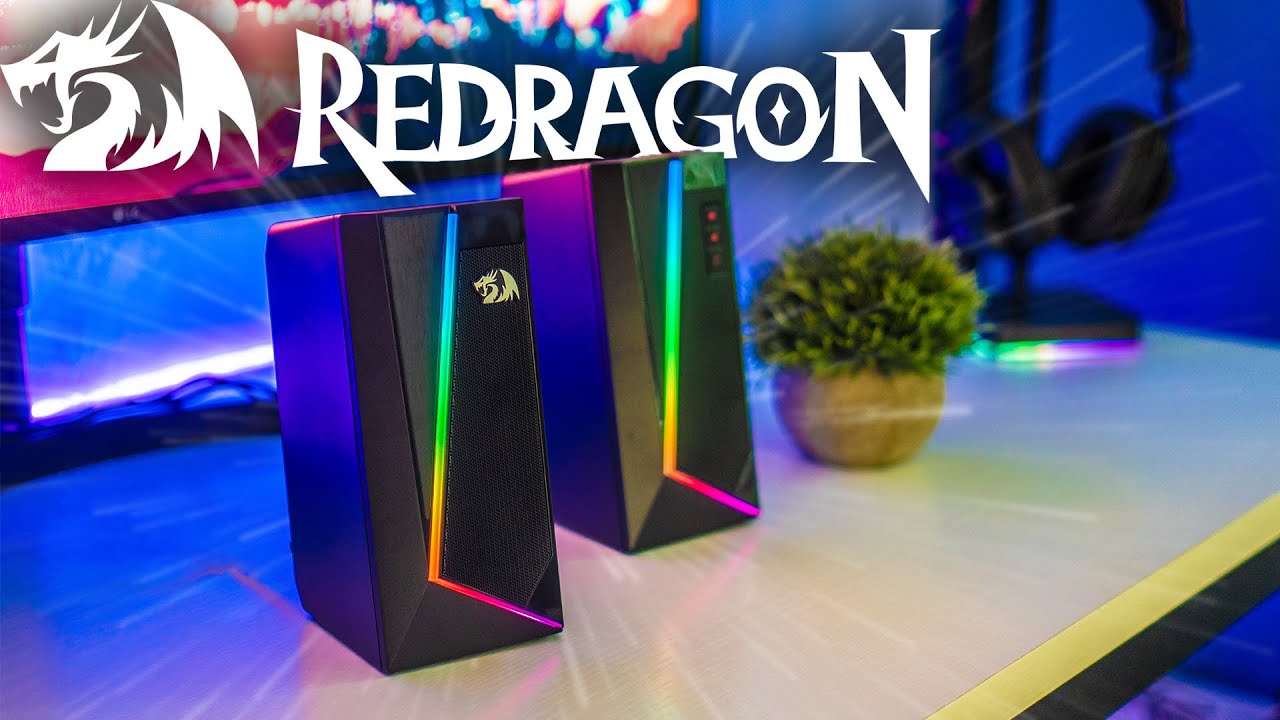 Unboxing and Review -  Redragon GS520 Anvil RGB Gaming Speakers