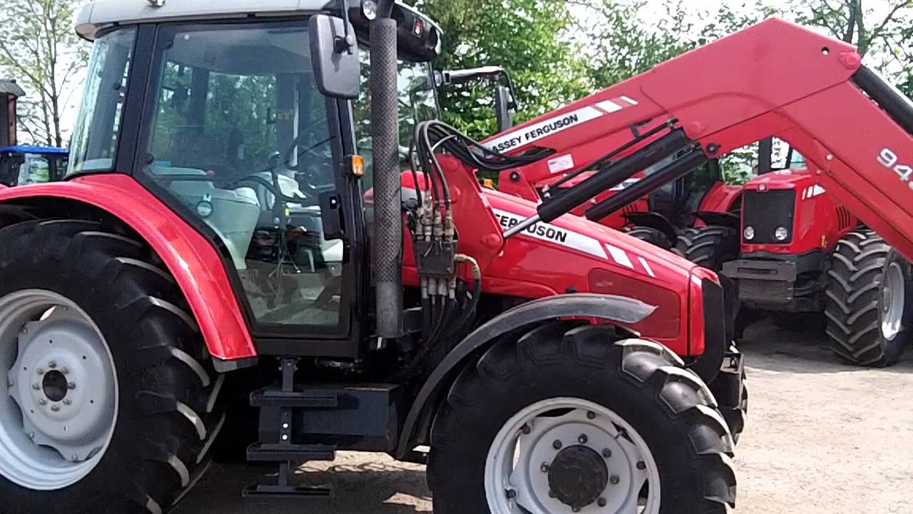 2008 Massey Ferguson 5445 Dyna 4 with MF 940 Loader. - YouTube