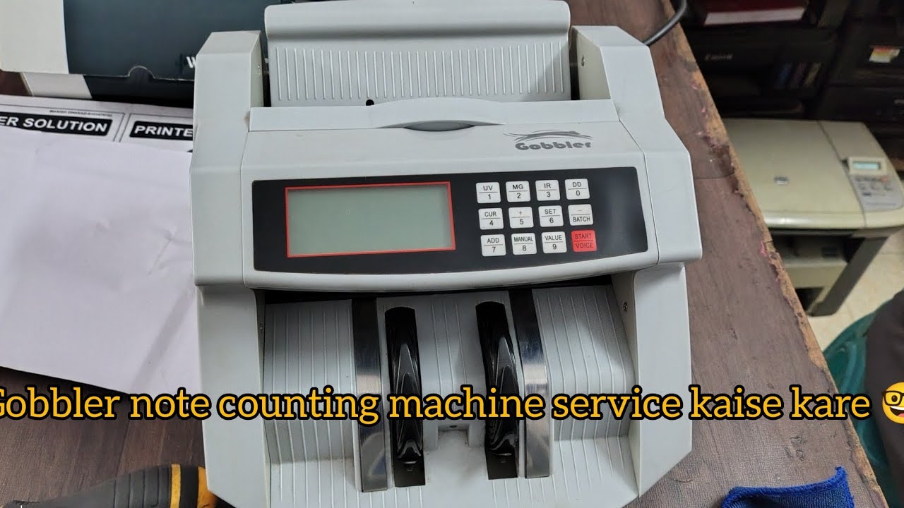 Gobbler note counting machine service kaise kare/ how to note counting ...