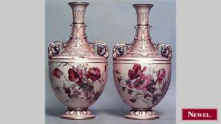 Antique Pair of English Victorian Royal Worcester porcelain