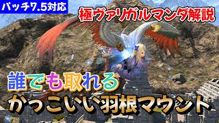 FF14　7.5で極ヴァリガルマンダが超簡単に！羽根マウントを今なら取れる