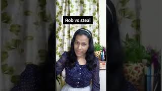 Difference Between Rob And Steal,