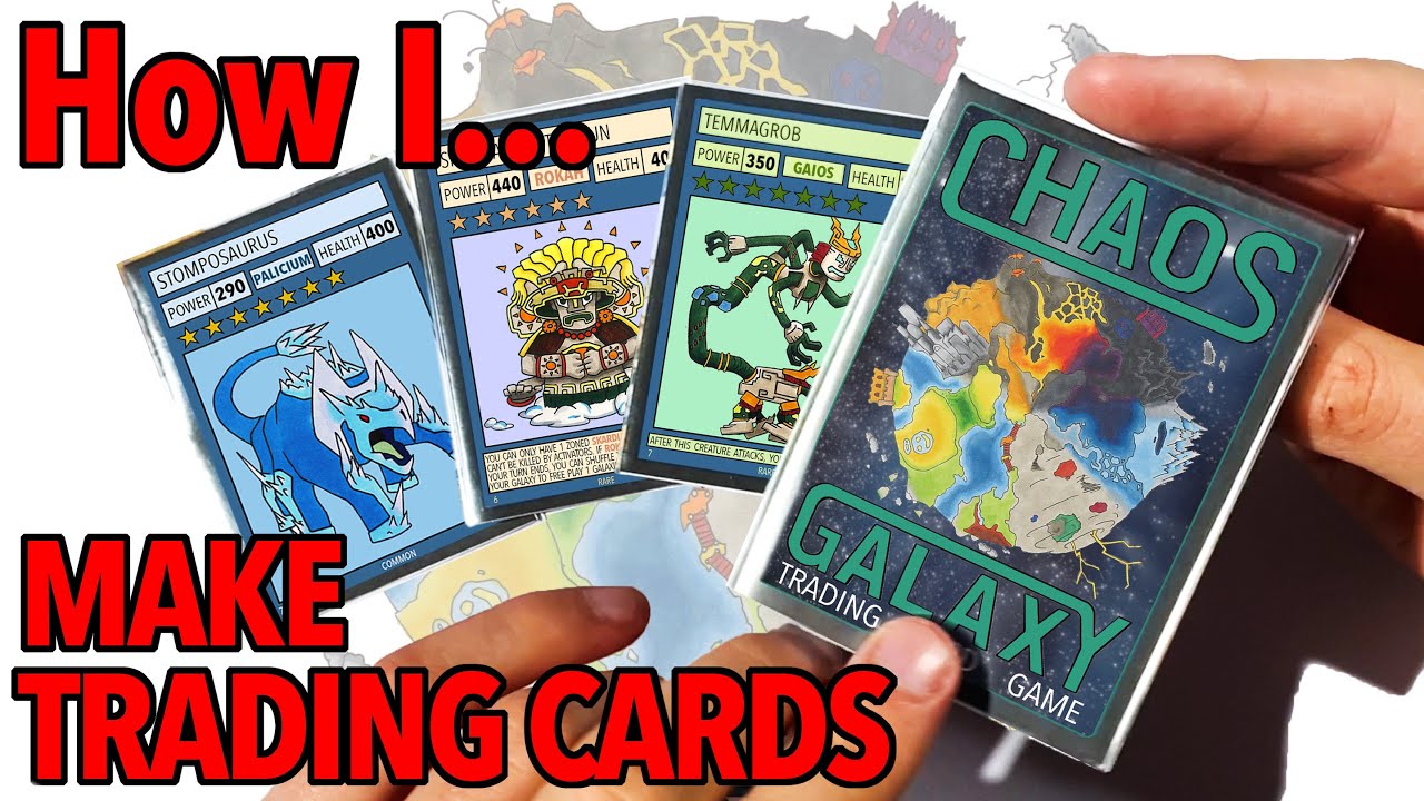 How I Make Trading Cards At Home Chaos Galaxy YouTube
