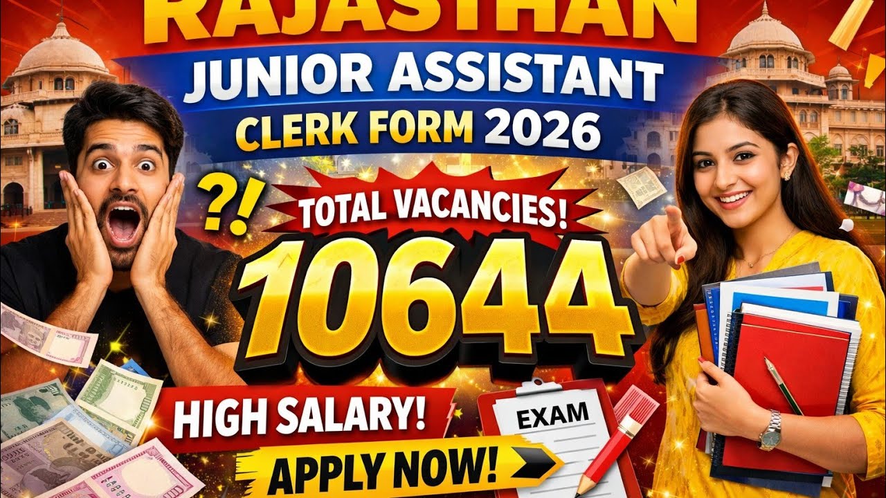 Rajasthan Junior Assistant Recruitment 2026 || RSSB Clerk Form 2026 