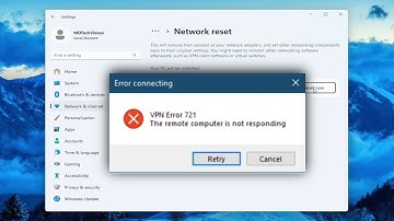 VPN Error 721: The Remote Computer Is Not Responding [Solution]