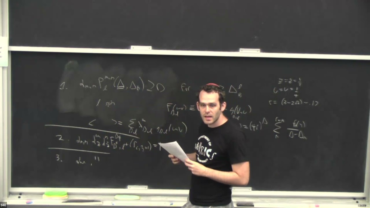 Special Seminar - Intro to Conformal bootstrap