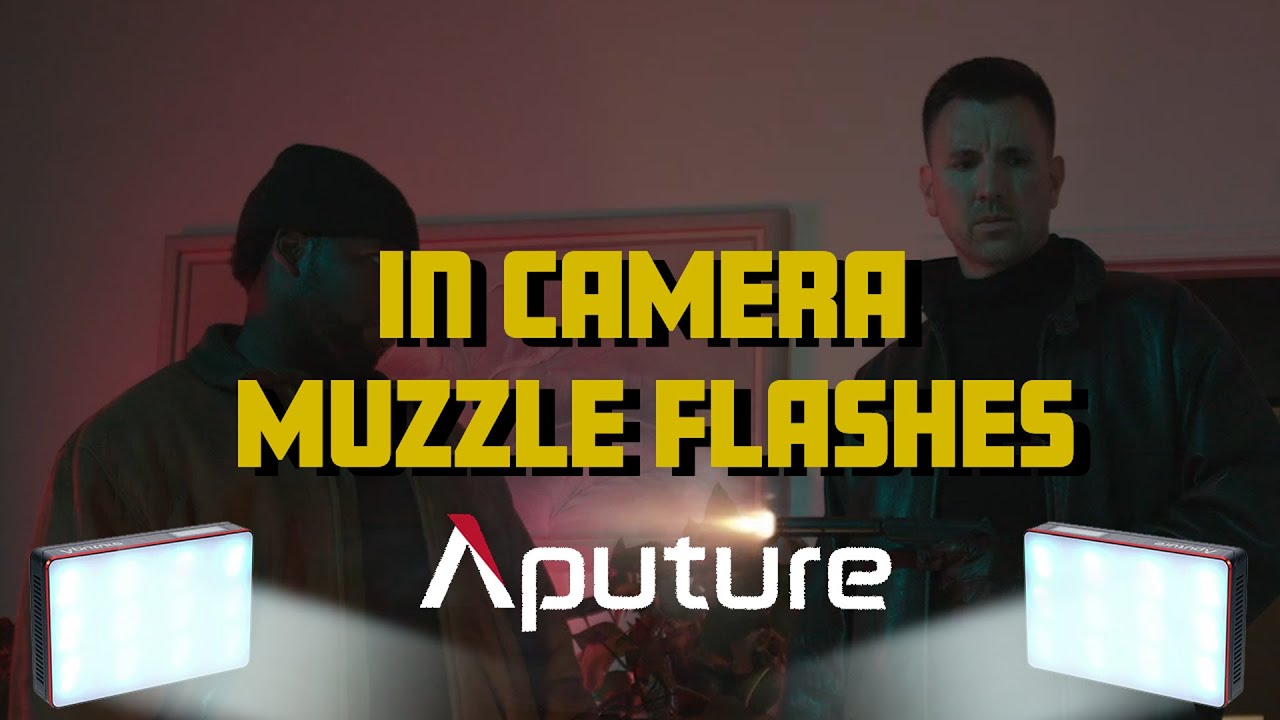 In Camera Muzzle Flashes with Aputure MC