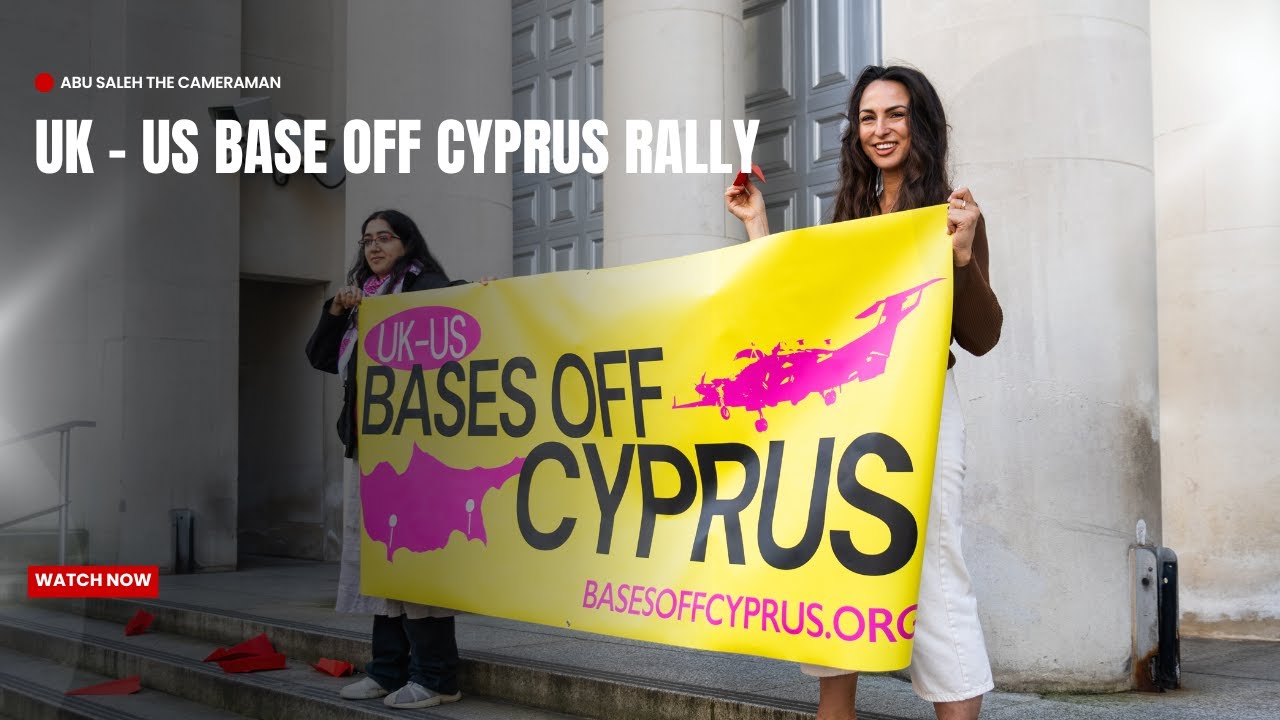 UK - US bases off Cyprus Rally - Ministry of Defense (Central London) | 09/03/25