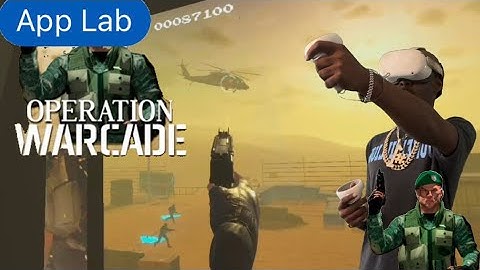 Operation Warcade Throwback 90’s Arcade Game Oculus Quest 2 AppLab Gameplay @June1billion