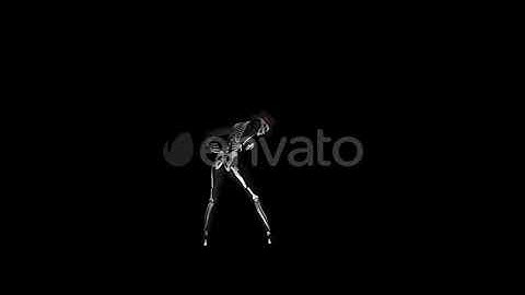 Skeleton Dance - Creepy Solo - 4K | Motion Graphics - Envato elements