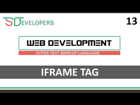 WEB DEVELOPMENT | IFRAME TAG | CLASS 13 | HTML | SHAN DEVELOPERS