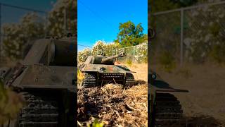 Rc panther tank driving on dirt #kaibuilds #bollens #rc