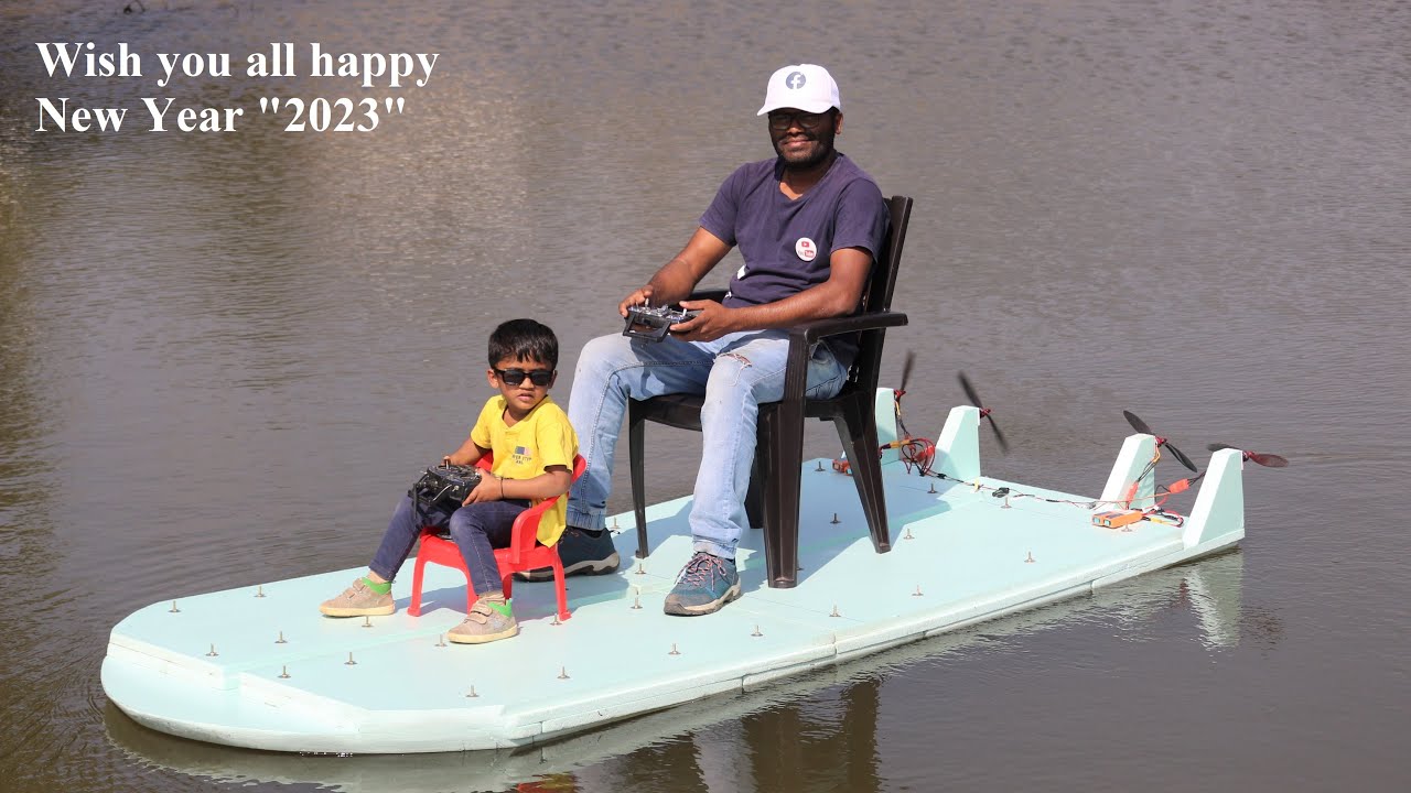 Build A Boat For My Son And Me Styrofoam electric Boat How to make