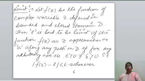 Complex Analysis Lecture 19 (limit & continuity)
