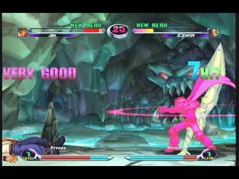 MvC2: Iceman continuation Combo after Blodia Punch