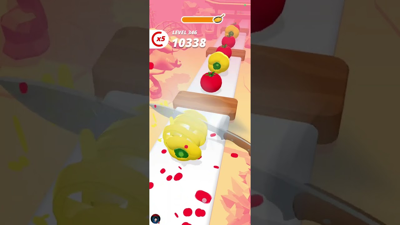 Perfect Slice Gameplay Level 342 to 353 12 Wins in a row