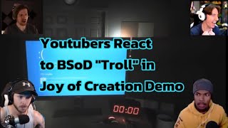 Youtubers React To Joy Of Creation Intro Troll?