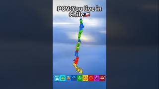 You live in Chile🇨🇱,(Custom map),#geography #chile #latam