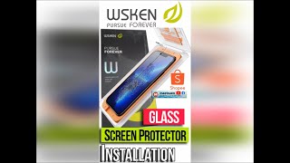 How To Install Wsken Glass Screen Protector Iphone Samsung