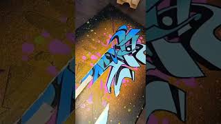The most satisfying stage of my painting process // Graffiti Canvas Piece