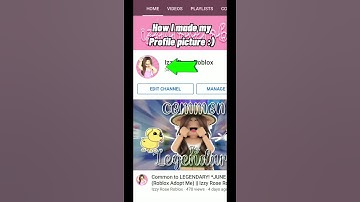 How to make a YouTube Profile Picture! || Izzy Rose Roblox #Shorts