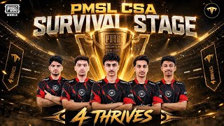 4T IS READY! 🦁 PMSL CSA Survival Stage - The Ultimate Battle Begins!