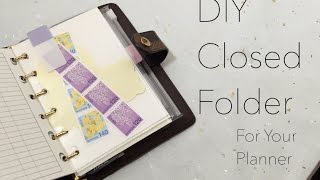 Famous DIY Closed Folder For Your Planner Profile