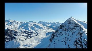 2019 Risoul, France - skiing and freeride with DJI Mavic Pro 2 Zoom and active track